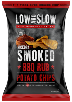 Low and Slow (3 pack) Low and Slow Hickory Smoked Potato Chips, 5 oz Metalized Film Bag — product image