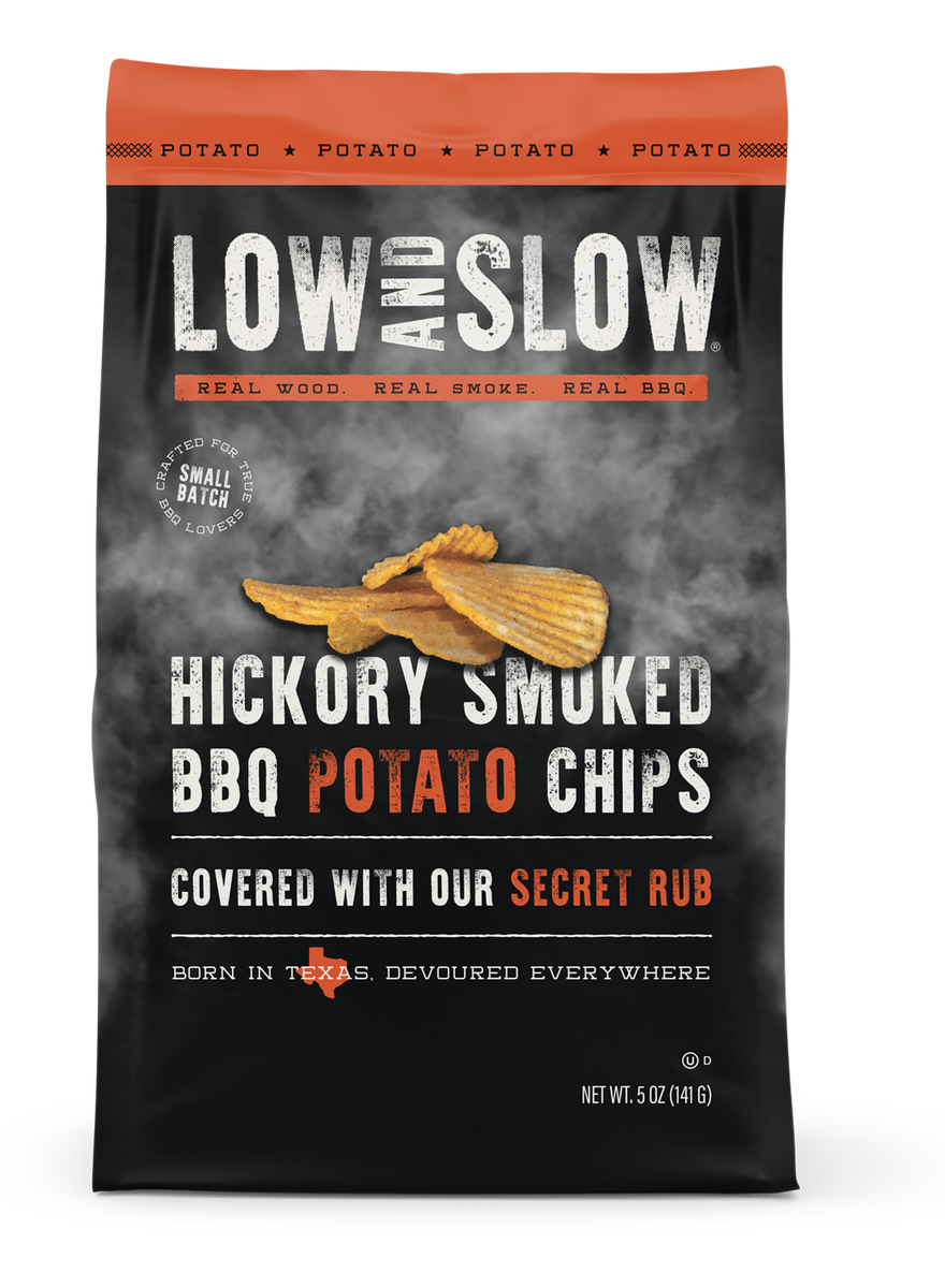 Hickory Smoked BBQ Potato Chips Low and Slow Snacks